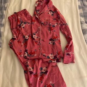 Victoria secret silky pink pajamas
